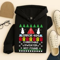 ERROR 404 Christmas Sweater Not Found Hoodie