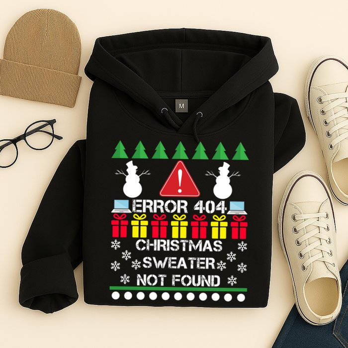 ERROR 404 Christmas Sweater Not Found Hoodie