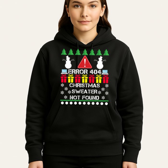 ERROR 404 Christmas Sweater Not Found Hoodie