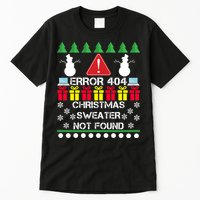 ERROR 404 Christmas Sweater Not Found Tall T-Shirt