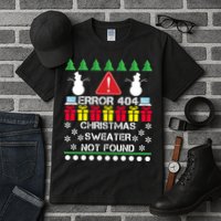 ERROR 404 Christmas Sweater Not Found Tall T-Shirt