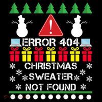 ERROR 404 Christmas Sweater Not Found Hooded Wearable Blanket