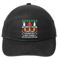 ERROR 404 Christmas Sweater Not Found 7-Panel Snapback Hat