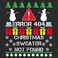 ERROR 404 Christmas Sweater Not Found Adult Drive Performance Visor