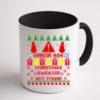 ERROR 404 Christmas Sweater Not Found Mug