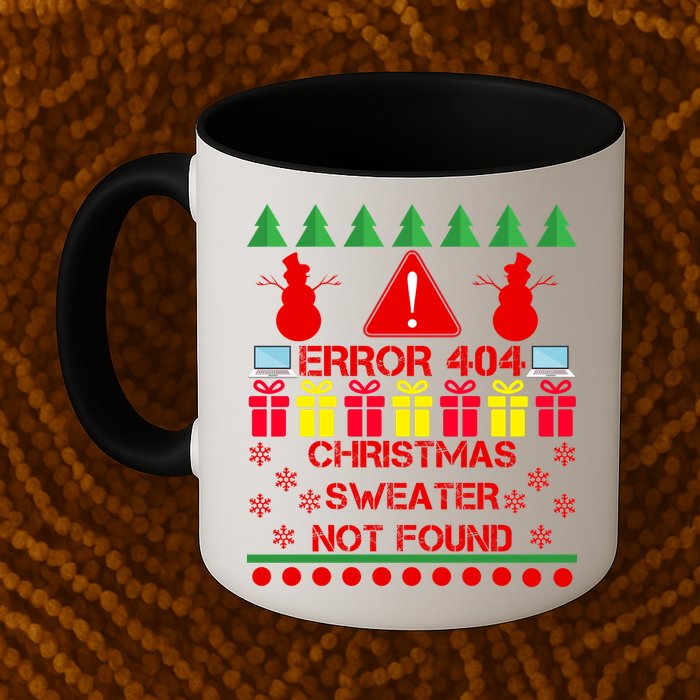 ERROR 404 Christmas Sweater Not Found Mug