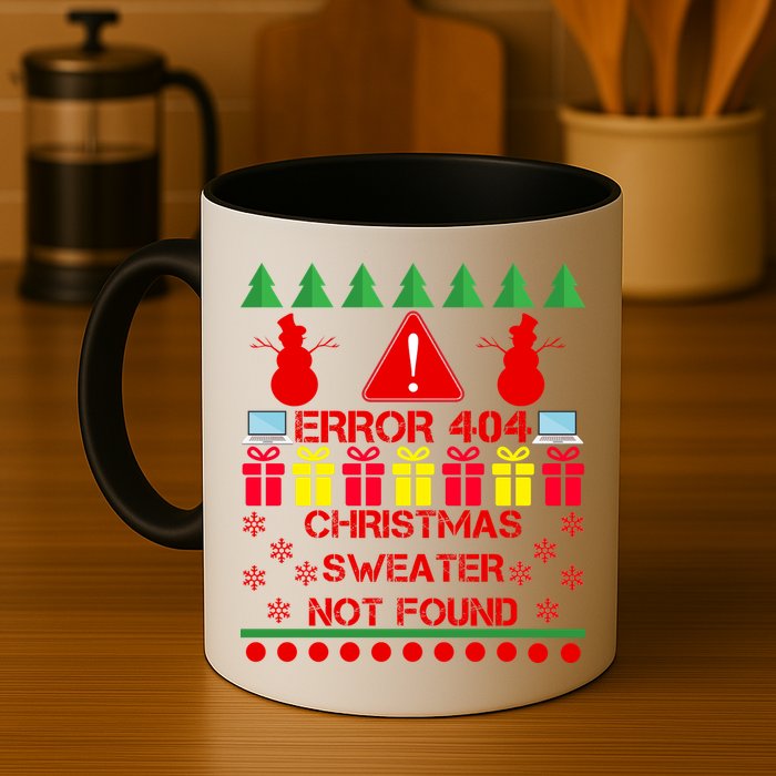 ERROR 404 Christmas Sweater Not Found Mug