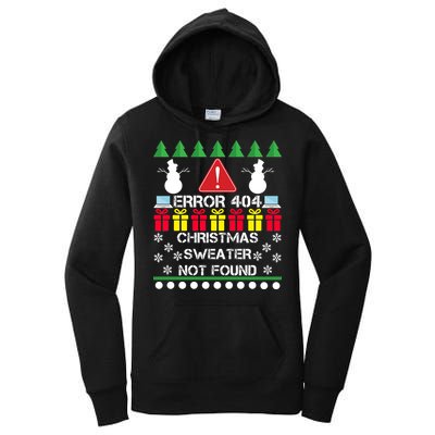 ERROR 404 Christmas Sweater Not Found Women's Pullover Hoodie