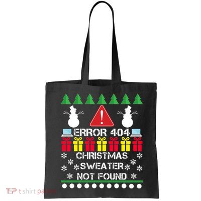 ERROR 404 Christmas Sweater Not Found Bag