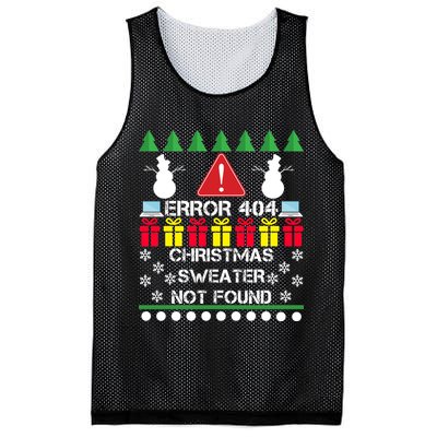 ERROR 404 Christmas Sweater Not Found Mesh Reversible Basketball Jersey Tank
