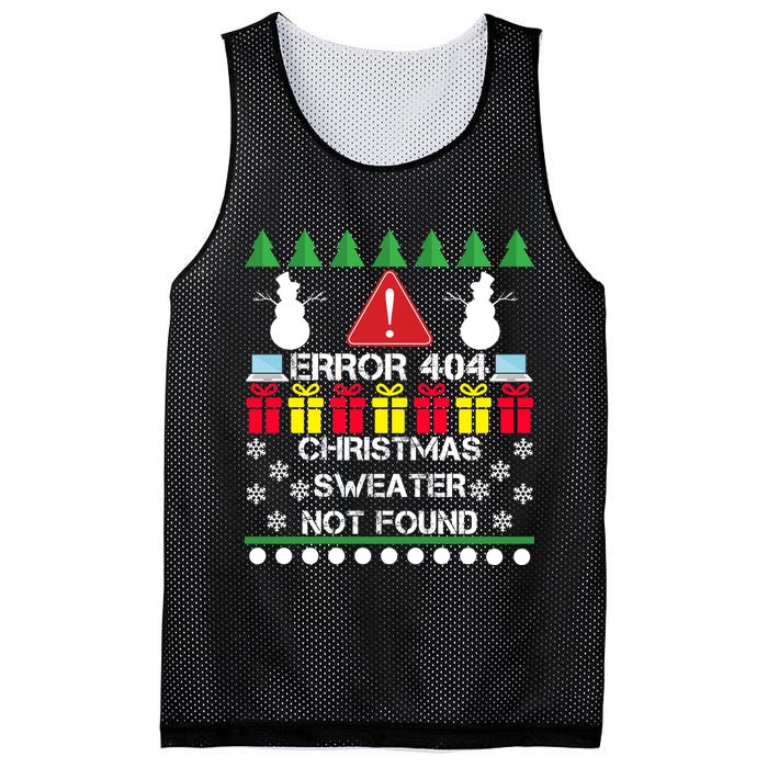 ERROR 404 Christmas Sweater Not Found Mesh Reversible Basketball Jersey Tank