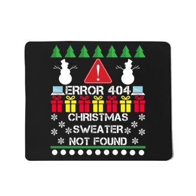 ERROR 404 Christmas Sweater Not Found Mousepad