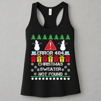 ERROR 404 Christmas Sweater Not Found Womens Tank Top