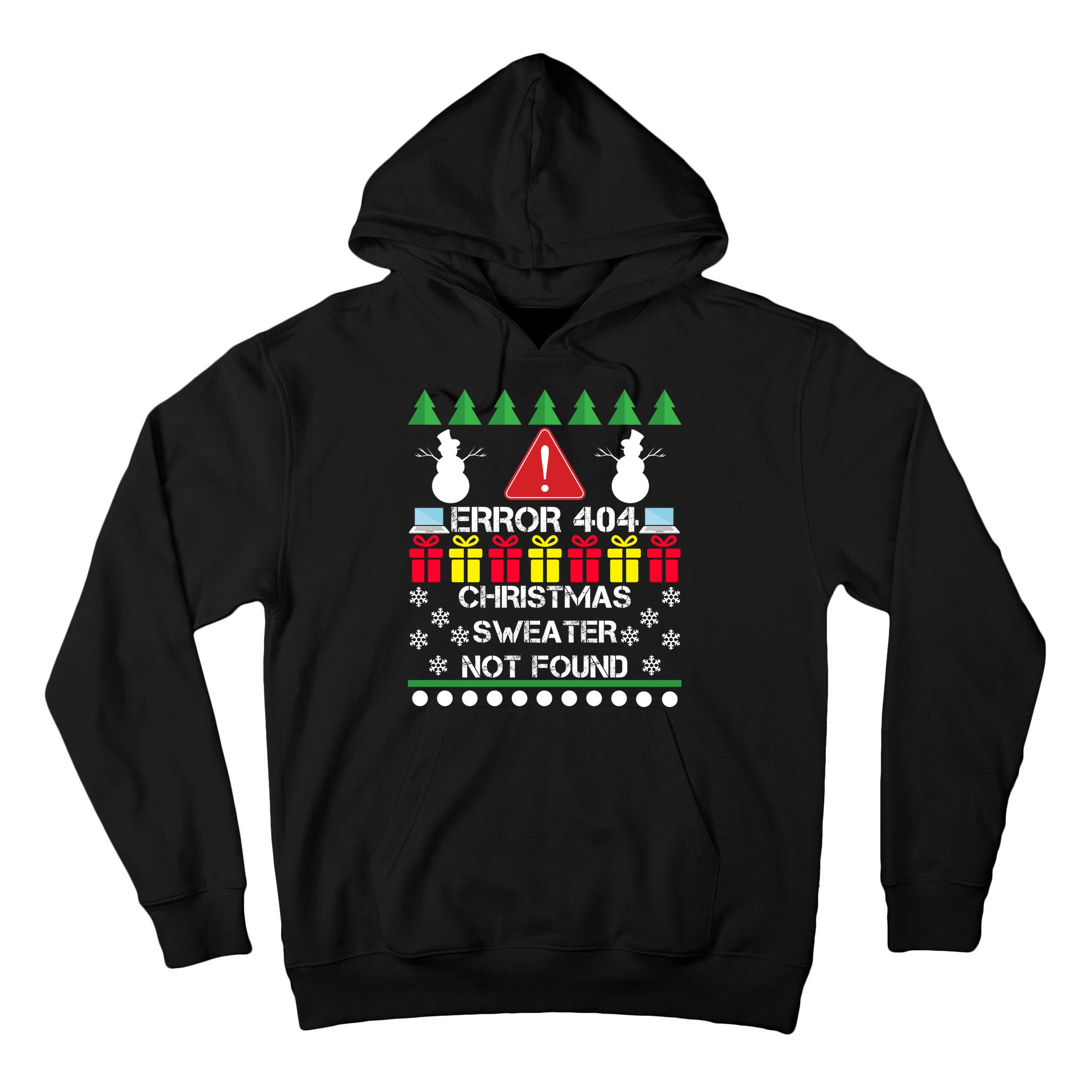 ERROR 404 Christmas Sweater Not Found Tall Hoodie