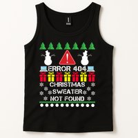ERROR 404 Christmas Sweater Not Found Tank Top