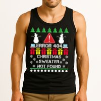 ERROR 404 Christmas Sweater Not Found Tank Top