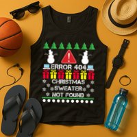 ERROR 404 Christmas Sweater Not Found Tank Top