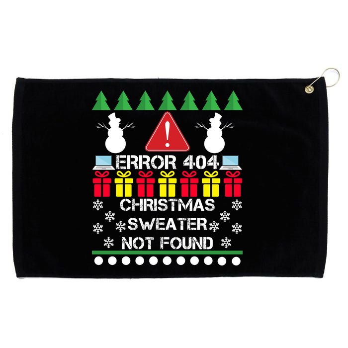 ERROR 404 Christmas Sweater Not Found Grommeted Golf Towel
