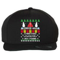 ERROR 404 Christmas Sweater Not Found Wool Snapback Cap