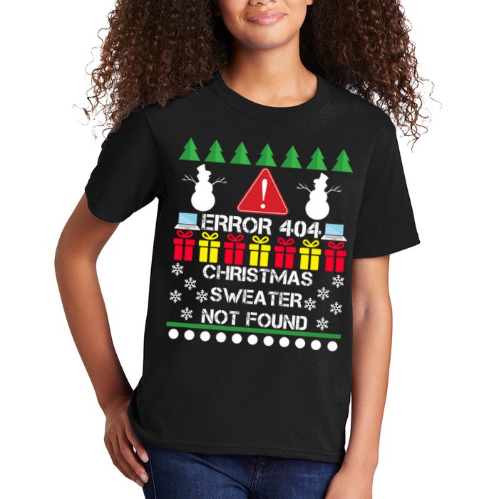 ERROR 404 Christmas Sweater Not Found Kids T-Shirt