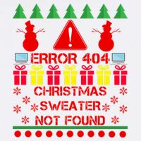 ERROR 404 Christmas Sweater Not Found Garment-Dyed Sweatshirt