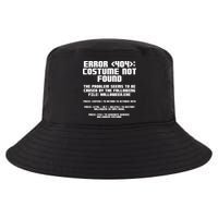 Error 404 Costume Not Found Funny Halloween Cool Comfort Performance Bucket Hat