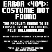 Error 404 Costume Not Found Funny Halloween 7-Panel Snapback Hat