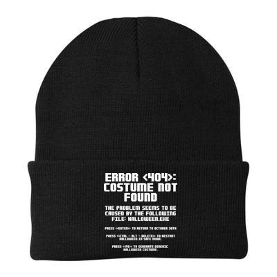 Error 404 Costume Not Found Funny Halloween Beanie