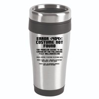 Error 404 Costume Not Found Funny Halloween 16oz Travel Tumbler