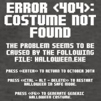 Error 404 Costume Not Found Funny Halloween Vector Backpack
