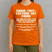 Error 404 Costume Not Found Funny Halloween T-Shirt