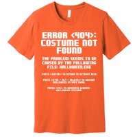 Error 404 Costume Not Found Funny Halloween Premium T-Shirt