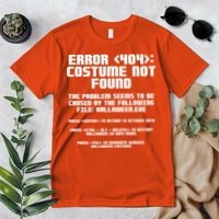 Error 404 Costume Not Found Funny Halloween Premium T-Shirt