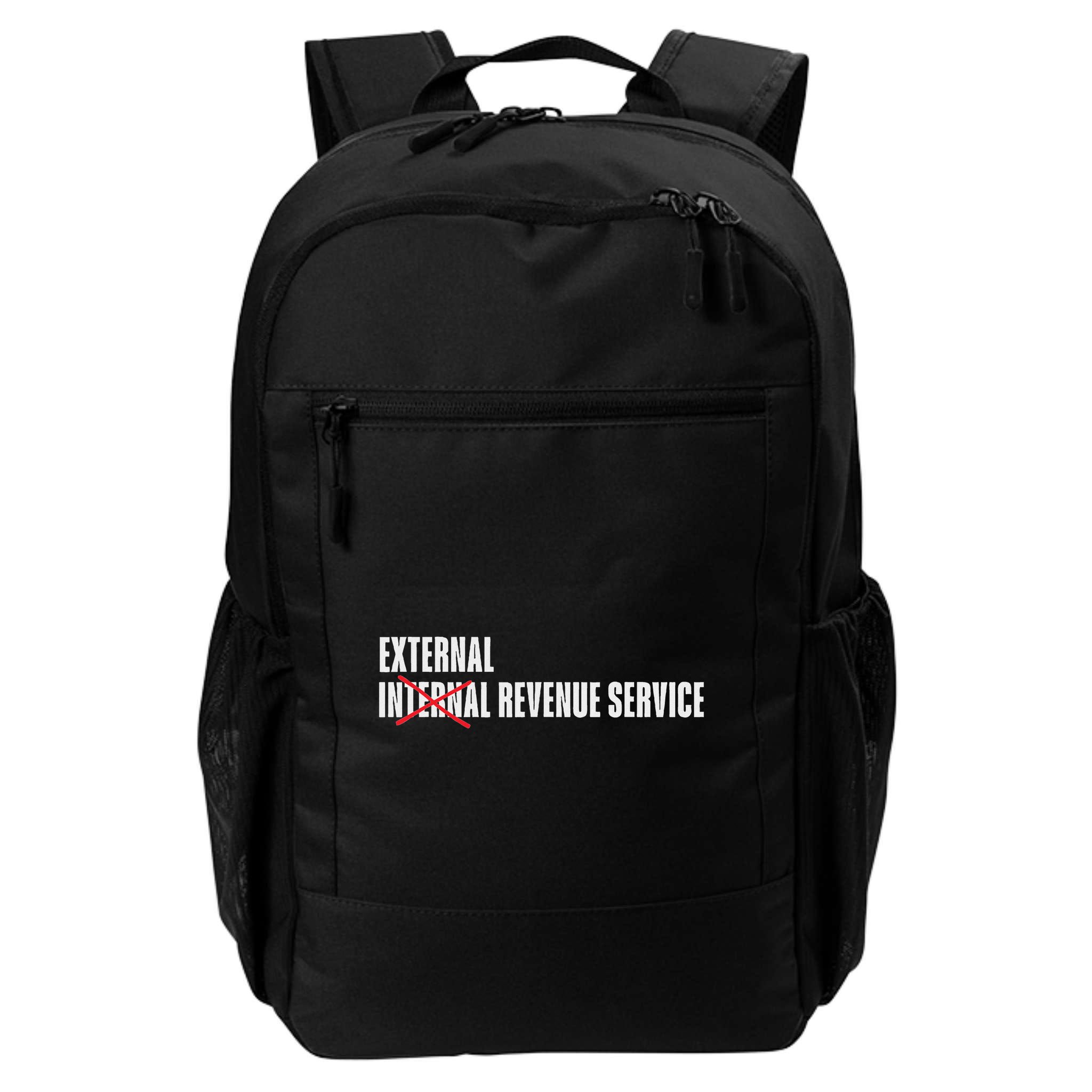 External Revenue Service Trump Maga Taxes Backpack