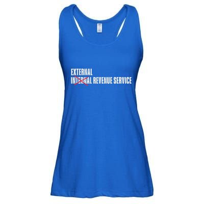 External Revenue Service Trump Maga Taxes Ladies Essential Flowy Tank