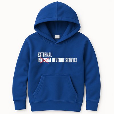 External Revenue Service Trump Maga Taxes Kids Hoodie