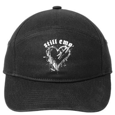 Emo Rock Still Emo 2000s Emo Ska Pop Punk Band Music 7-Panel Snapback Hat