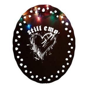 Emo Rock Still Emo 2000s Emo Ska Pop Punk Band Music Ceramic Oval Ornament