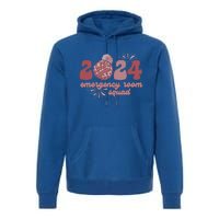  Emergency Room Squad New Year's Eve 2024 Disco Ball  Premium Hoodie