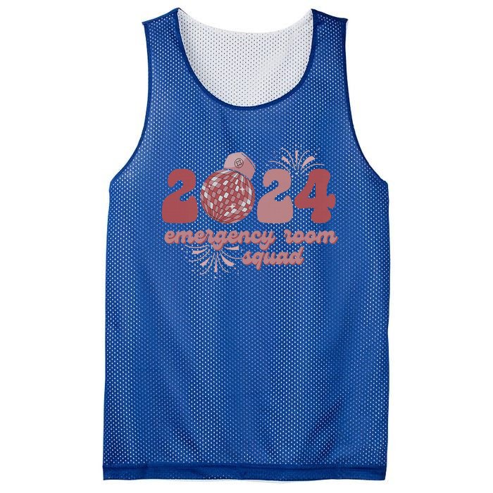  Emergency Room Squad New Year's Eve 2024 Disco Ball  Mesh Reversible Basketball Jersey Tank