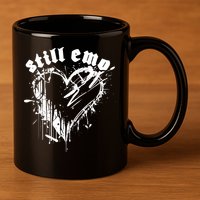 Emo Rock Still Emo 2000s Emo Ska Pop Punk Band Music 11oz C Handle Ceramic Mug