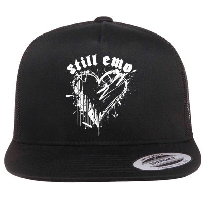 Emo Rock Still Emo 2000s Emo Ska Pop Punk Band Music Flatbill Hat