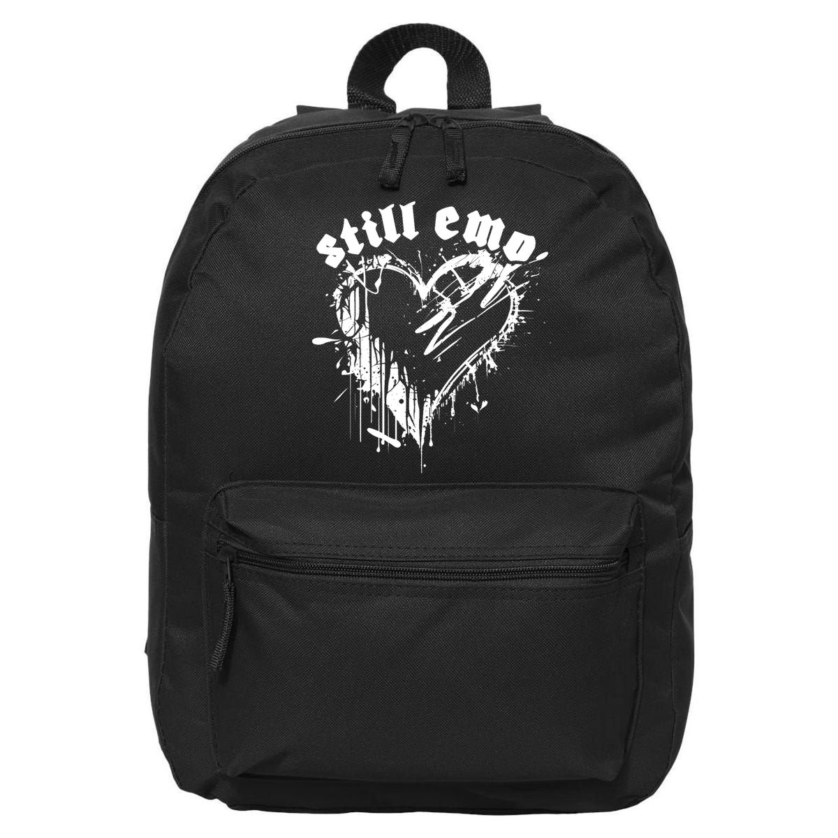 Emo Rock Still Emo 2000s Emo Ska Pop Punk Band Music 16 in Basic Backpack