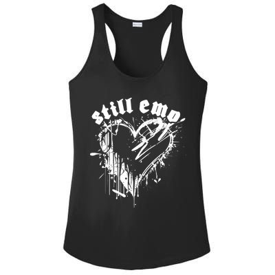 Emo Rock Still Emo 2000s Emo Ska Pop Punk Band Music Ladies PosiCharge Competitor Racerback Tank