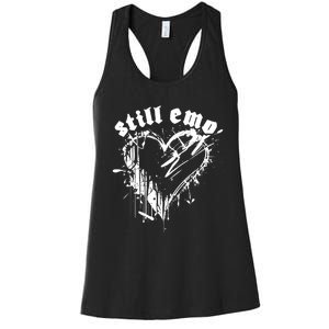 Emo Rock Still Emo 2000s Emo Ska Pop Punk Band Music Women's Racerback Tank