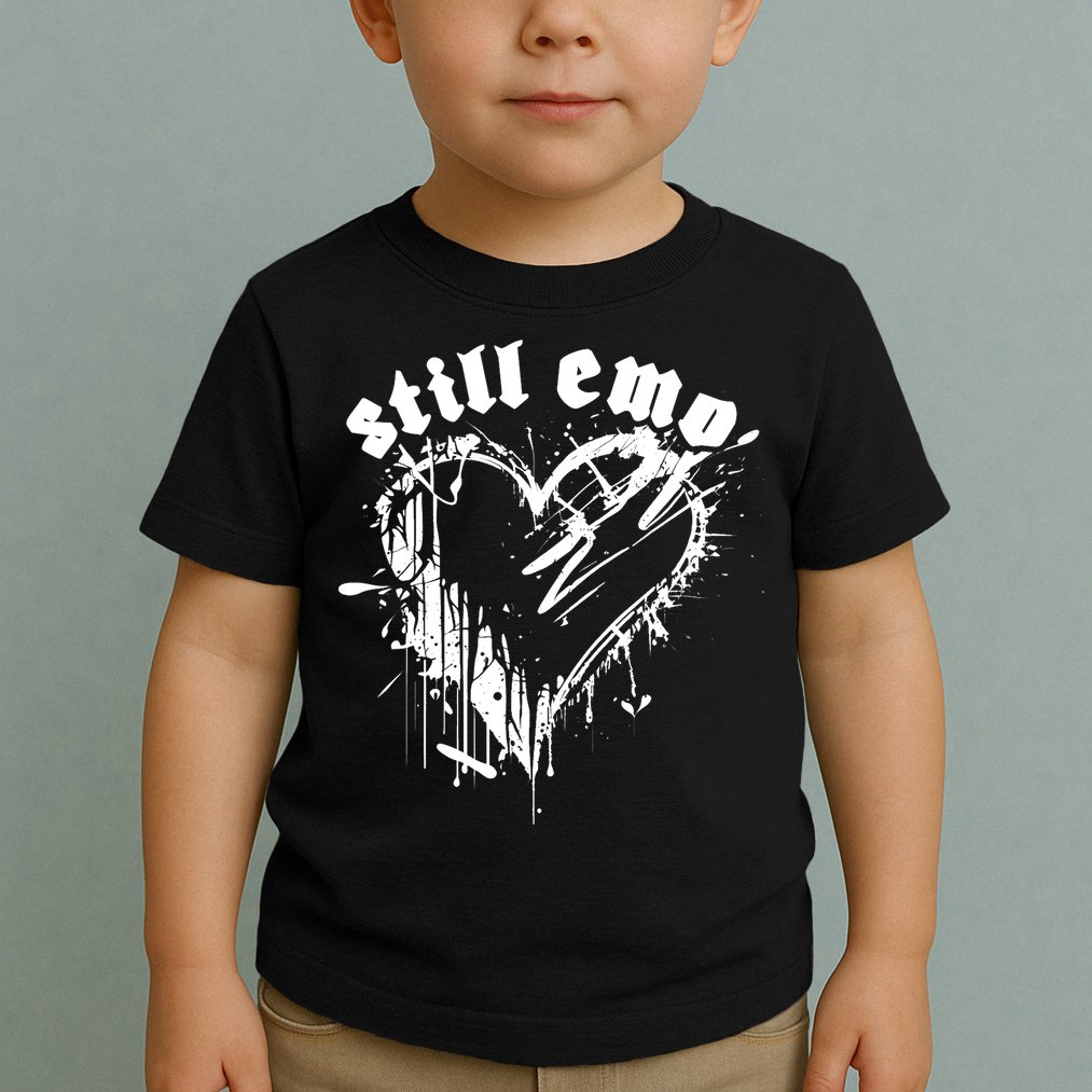 Emo Rock Still Emo 2000s Emo Ska Pop Punk Band Music Toddler T-Shirt