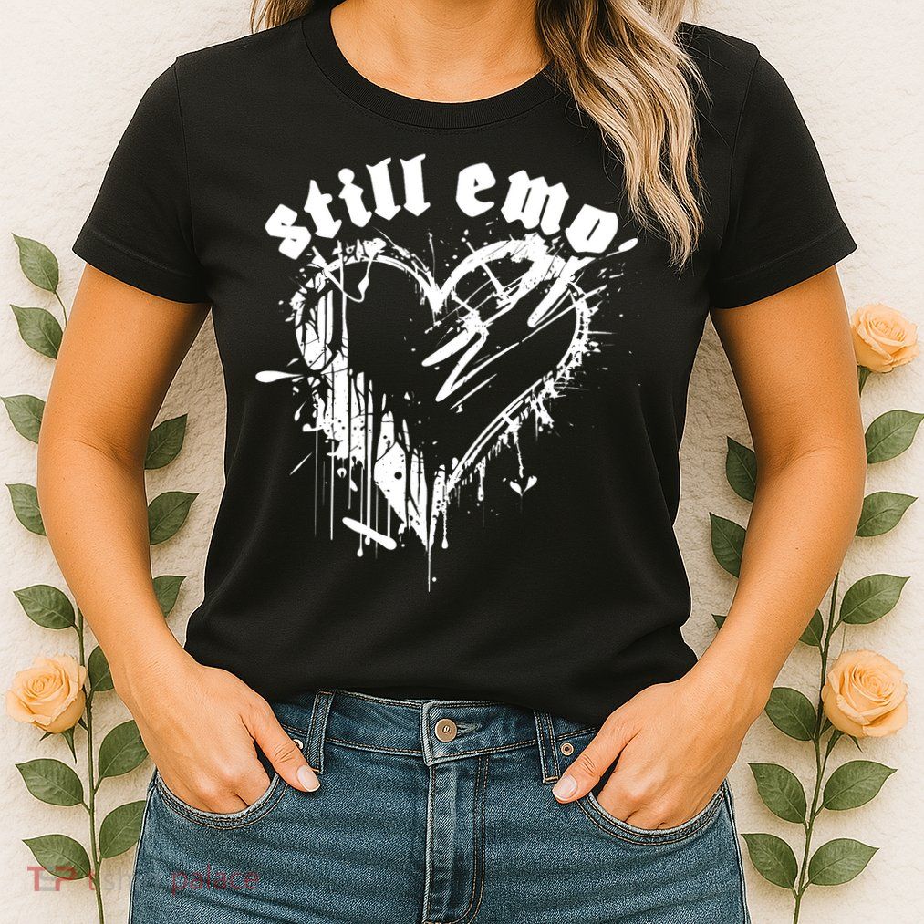 Emo Rock Still Emo 2000s Emo Ska Pop Punk Band Music Womens T-Shirt