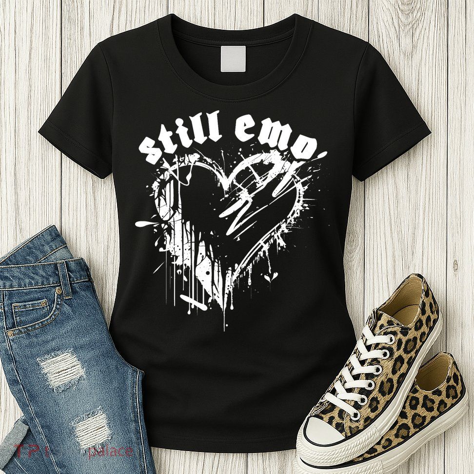 Emo Rock Still Emo 2000s Emo Ska Pop Punk Band Music Womens T-Shirt