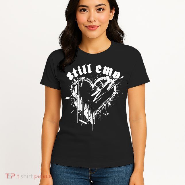 Emo Rock Still Emo 2000s Emo Ska Pop Punk Band Music Womens T-Shirt