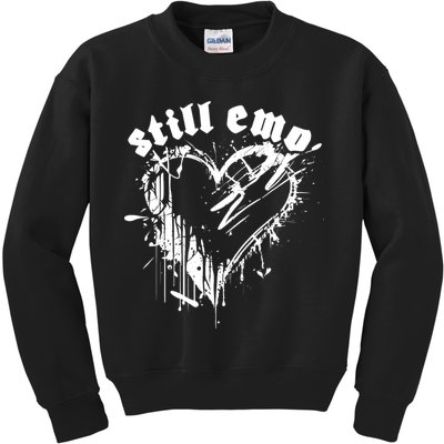 Emo Rock Still Emo 2000s Emo Ska Pop Punk Band Music Kids Sweatshirt